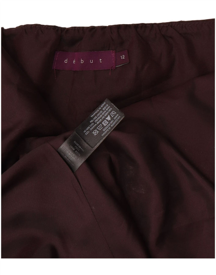 Vestido maxi halter para mujer Debut UK 42 Poliéster marrón medio