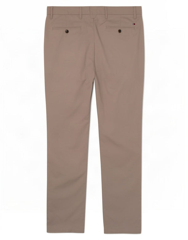 Tommy Hilfiger Pantalones chinos rectos para hombre W34 L31 Algodón gris