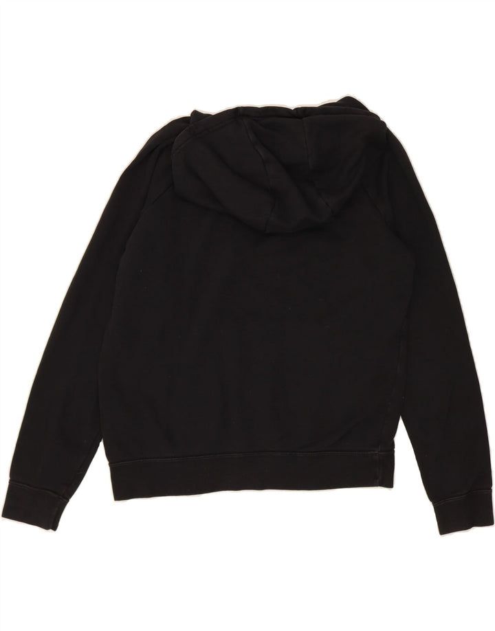 NIKE Womens Oversized Hoodie Jumper UK 14 Medium Black Cotton Vintage Nike and Second-Hand Nike from Messina Hembry 