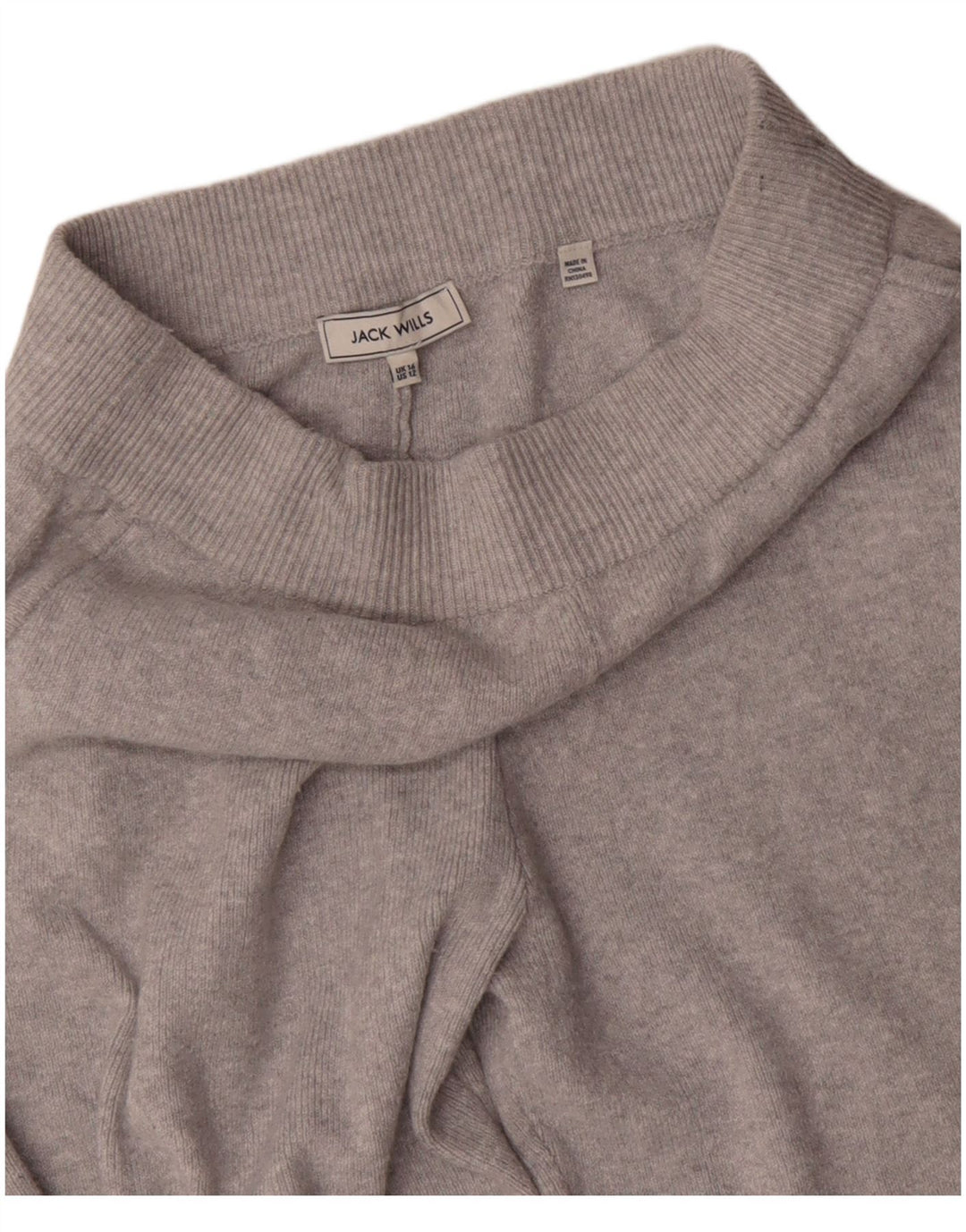 JACK WILLS Pantalones de chándal para mujer Joggers UK 46 Grande Gris Poliéster