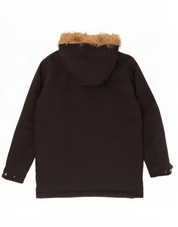 Jack & Jones Chaqueta Parka con Capucha para Hombre UK 38 Medium Negro Poliéster