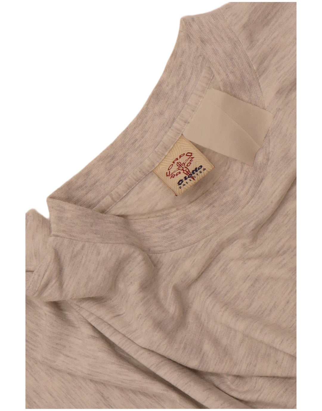 Lotto Hombre Camiseta Gráfica Top Gris Medio Moteado