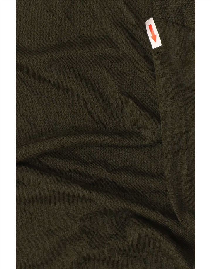 Jersey Reiss Hombre Con Cremallera Y Cuello En Acrílico Verde Grande
