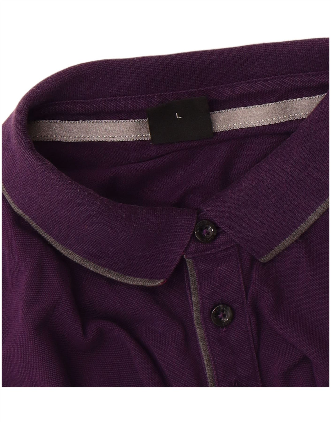 Hugo Boss Hombre Polo Regular Fit Algodón Púrpura Grande