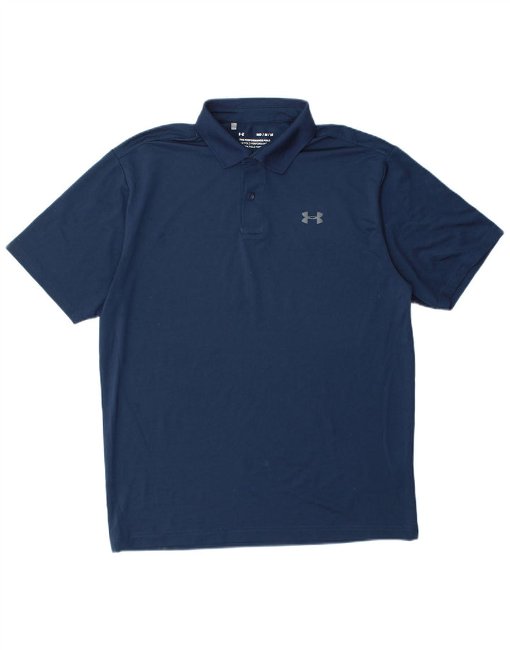 UNDER ARMOUR Polo Heat Gear para hombre Poliéster azul marino mediano