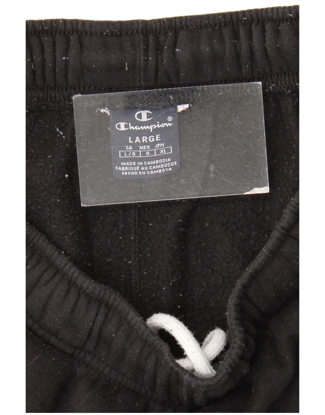 Champion Pantalones De Chándal Para Hombre Grande Negro