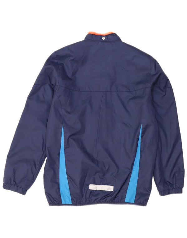 Adidas Chaqueta cortavientos para niño 11-12 años Azul marino Colorblock Poliamida