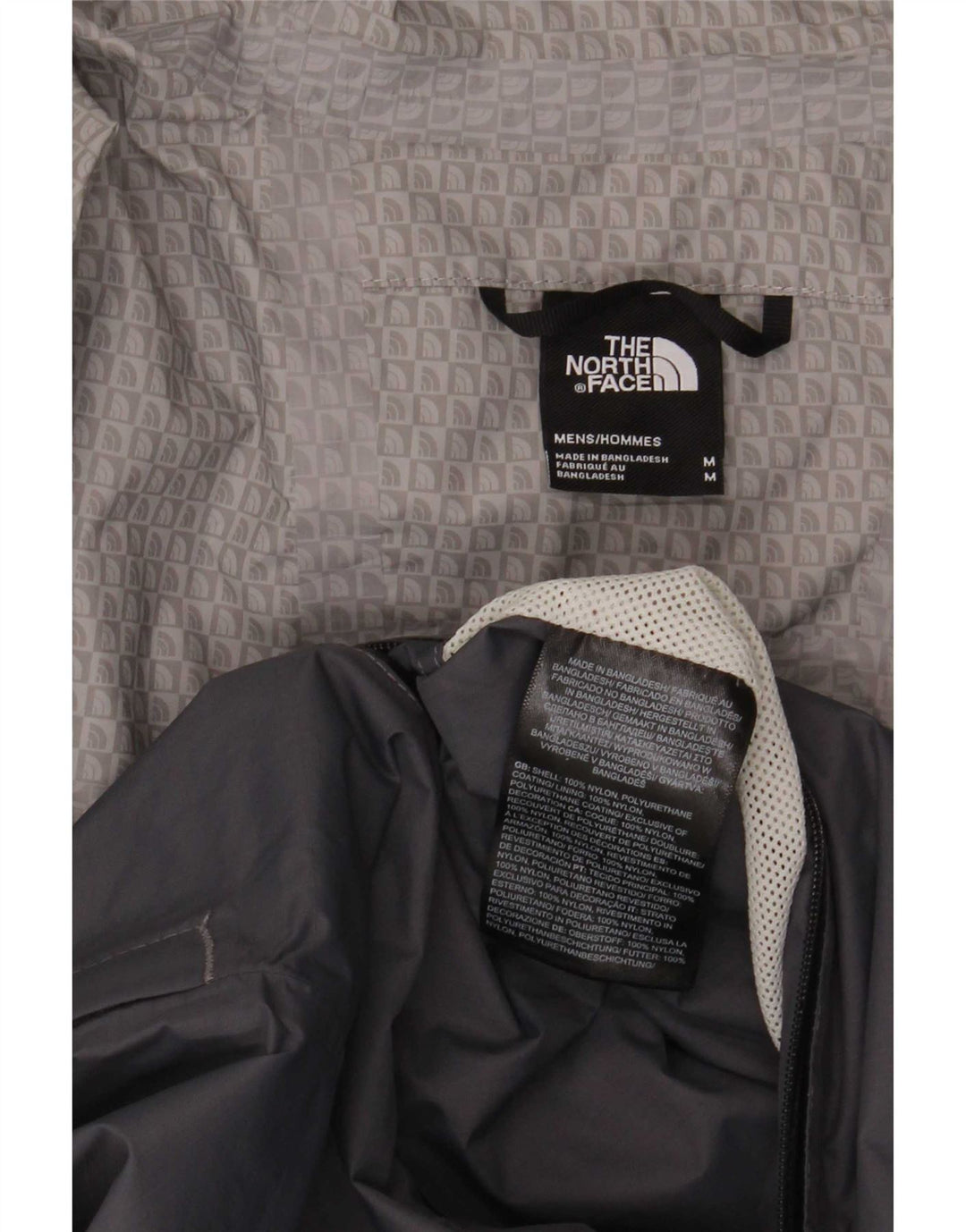 The North Face Chaqueta impermeable con capucha para hombre UK 38 Nylon gris medio