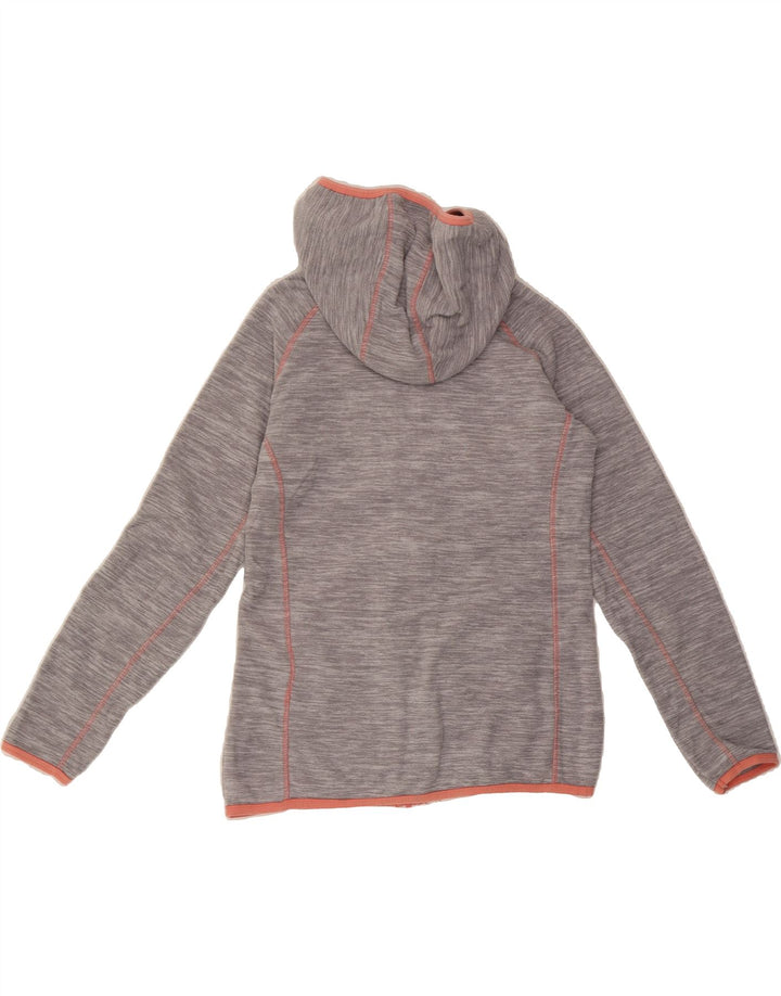 MOUNTAIN WAREHOUSE Womens Hooded Fleece Jacket UK 10 Small Grey Polyester Vintage Mountain Warehouse and Second-Hand Mountain Warehouse from Messina Hembry 