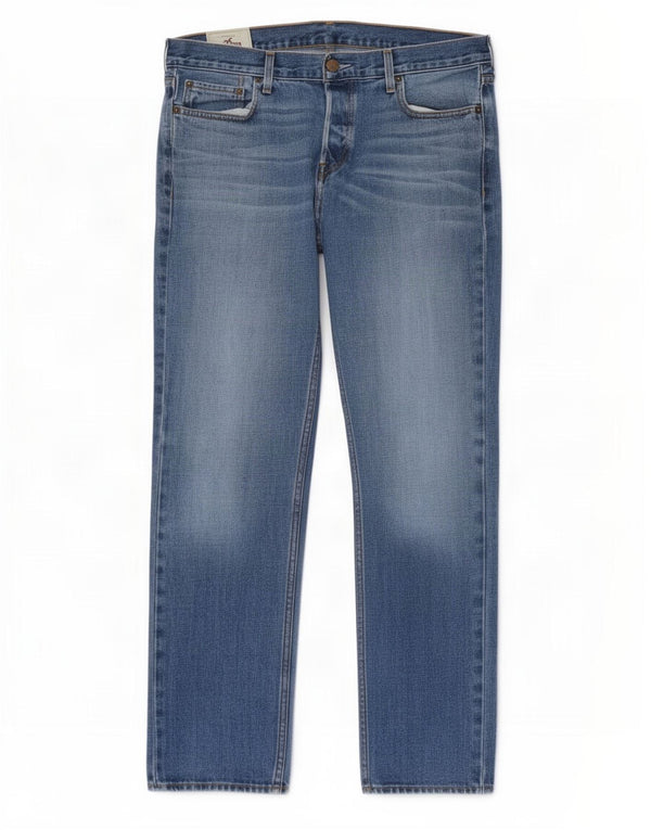 Vaqueros Hollister Hombre Rectos W36 L32 Algodón Azul