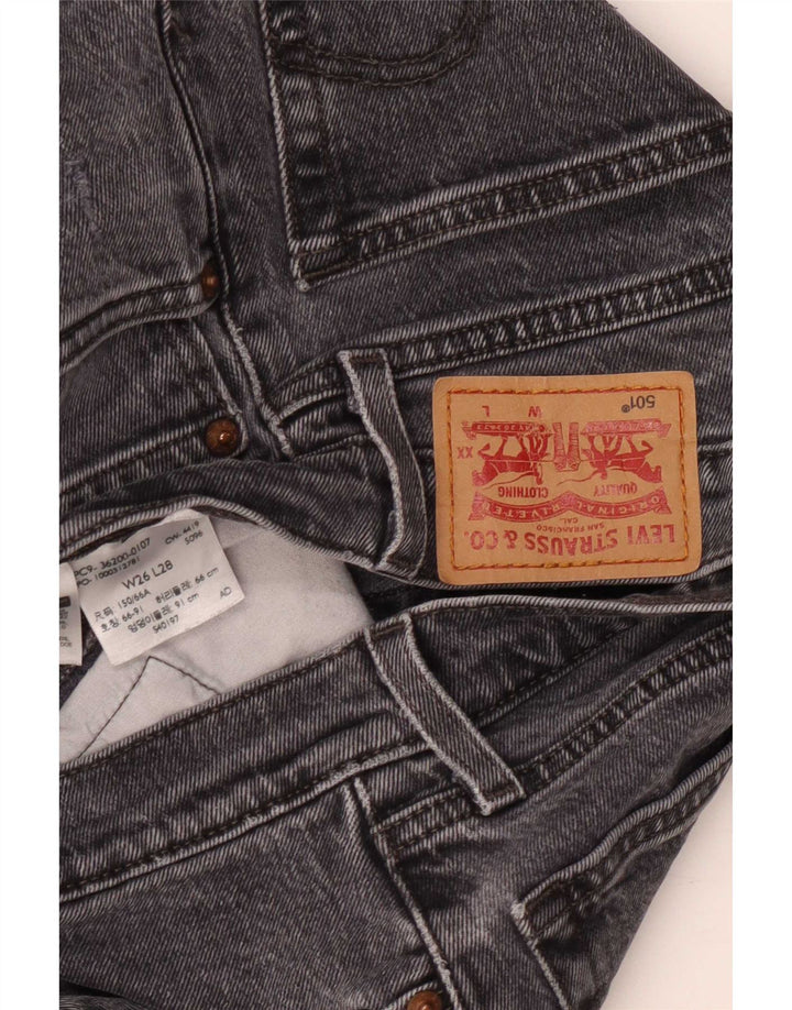 Vaqueros Levi's Mujer 501 Rectos W26 L28 Gris