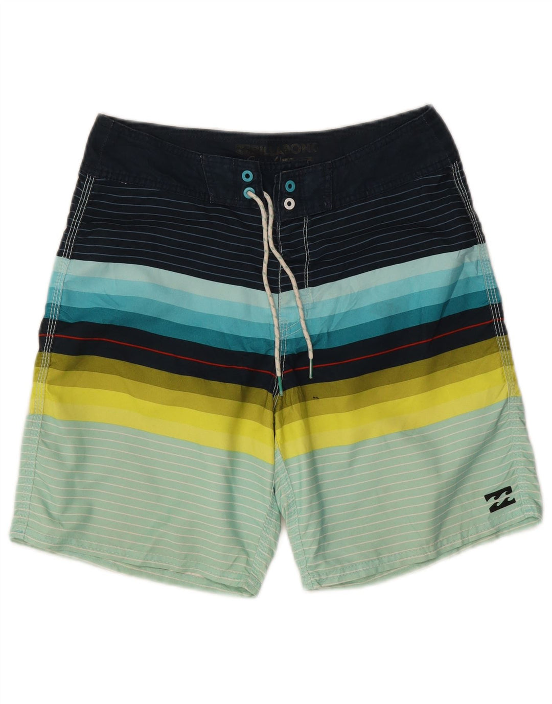 Billabong Bañador tipo shorts para niño 15-16 años Poliéster a rayas multicolor