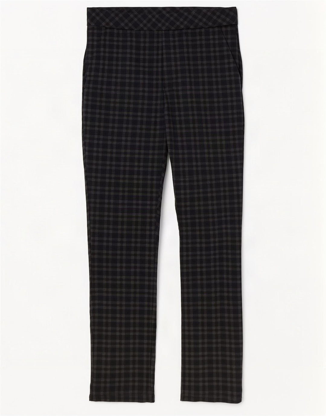 Marks & Spencer Pantalones Casuales para Mujer UK 12 Medium W30 L29 Brown Check
