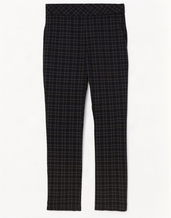 Marks & Spencer Pantalones Casuales para Mujer UK 12 Medium W30 L29 Brown Check