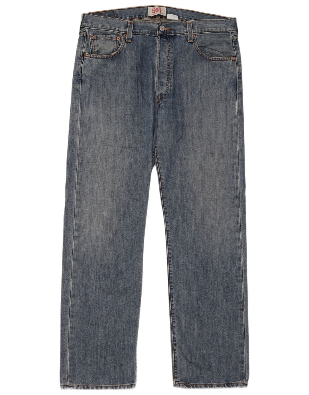 Levi's Hombre 501 Vaqueros Rectos W36 L32 Algodón Azul