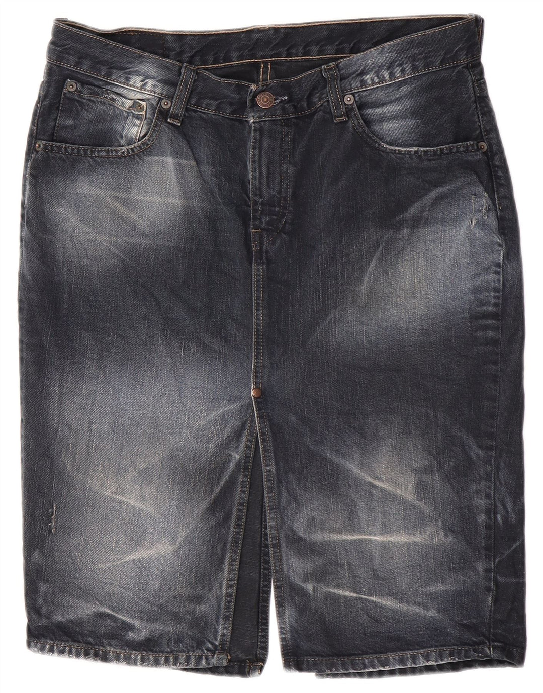 Levi's Falda Vaquera Para Mujer Grande W32 Algodón Azul Marino