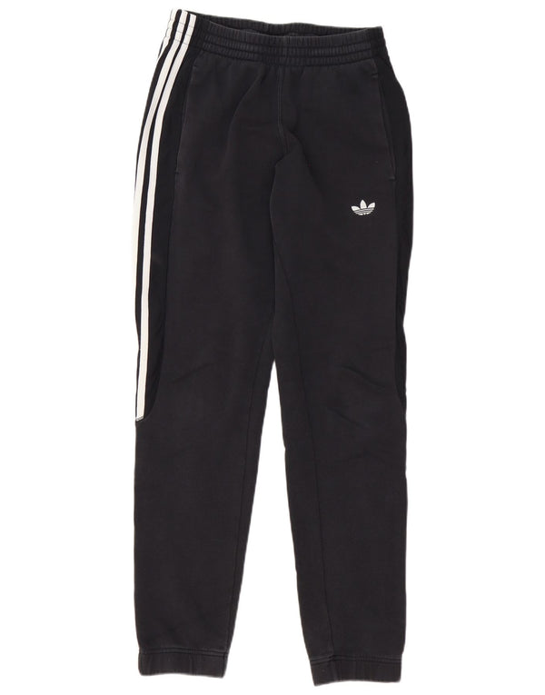 Adidas Hombre Pantalones De Chándal Joggers Pequeño Algodón Negro