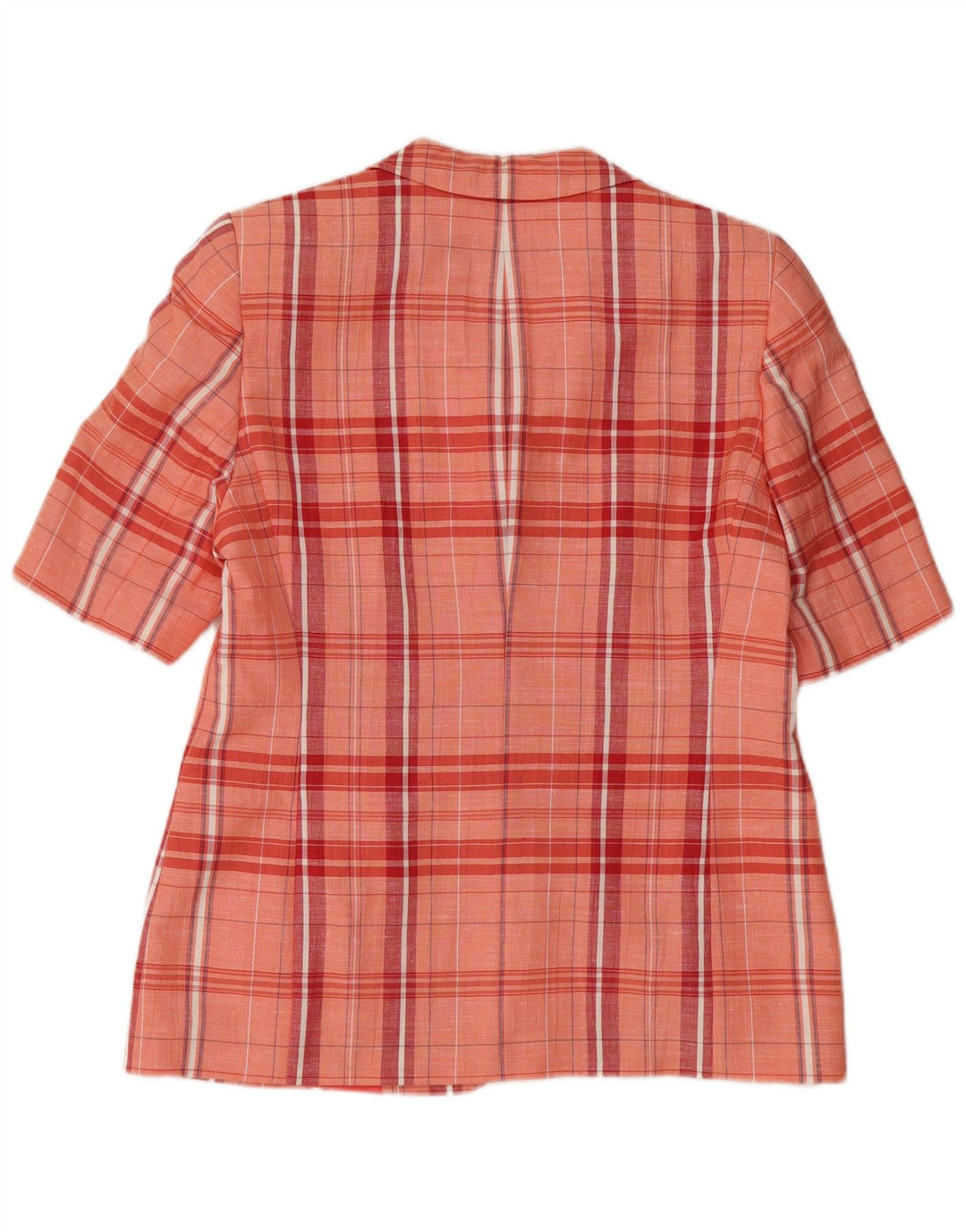 BASLER Chaqueta Blazer de Manga Corta con 3 Botones para Mujer UK 40 Medium Pink Check