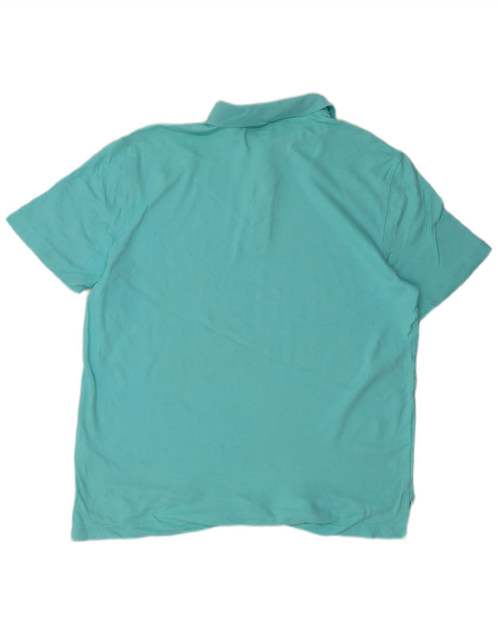 IZOD Polo para hombre de algodón azul grande