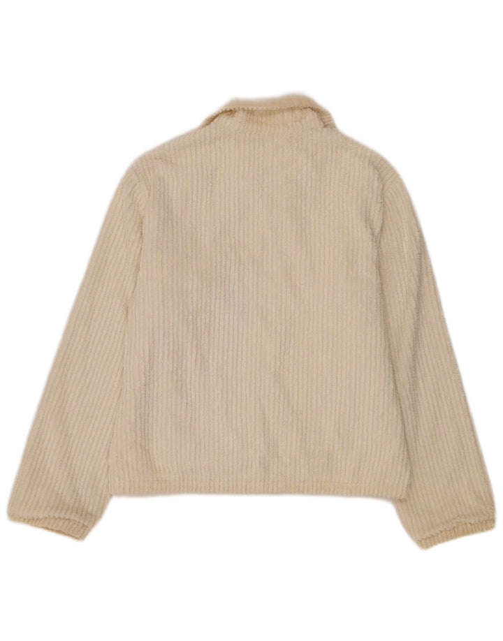 Belfe Chaqueta polar reversible para mujer IT 46 Large Beige