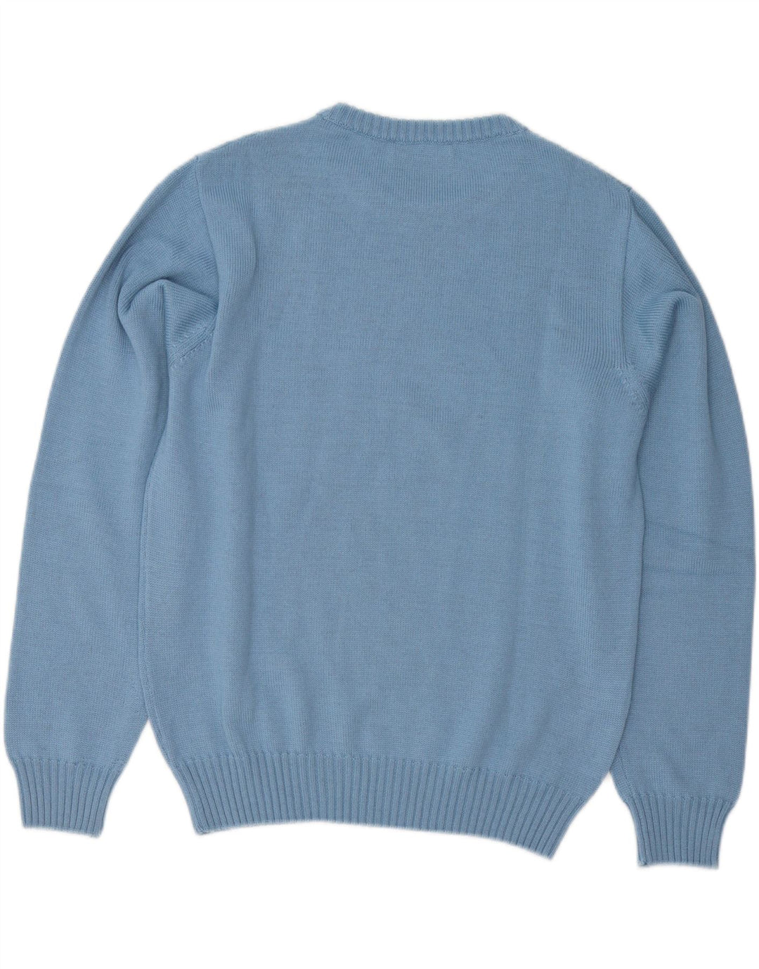 Il Granchio Jersey De Cuello Redondo Para Hombre Jersey De Lana Azul Medio Argyle/Diamond
