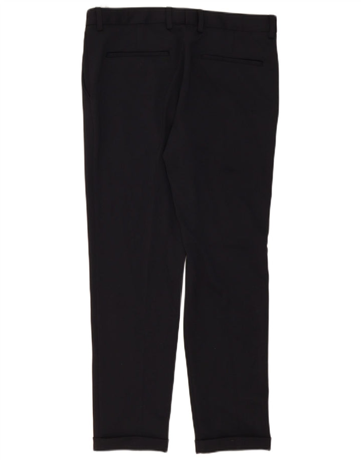 Zara Mens Slim Chino Pantalones EU 40 Medium W31 L29 Azul Marino Poliéster