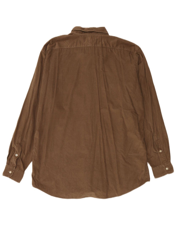 Polo Ralph Lauren - Camisa de pana Ellington para hombre, tamaño grande, algodón marrón