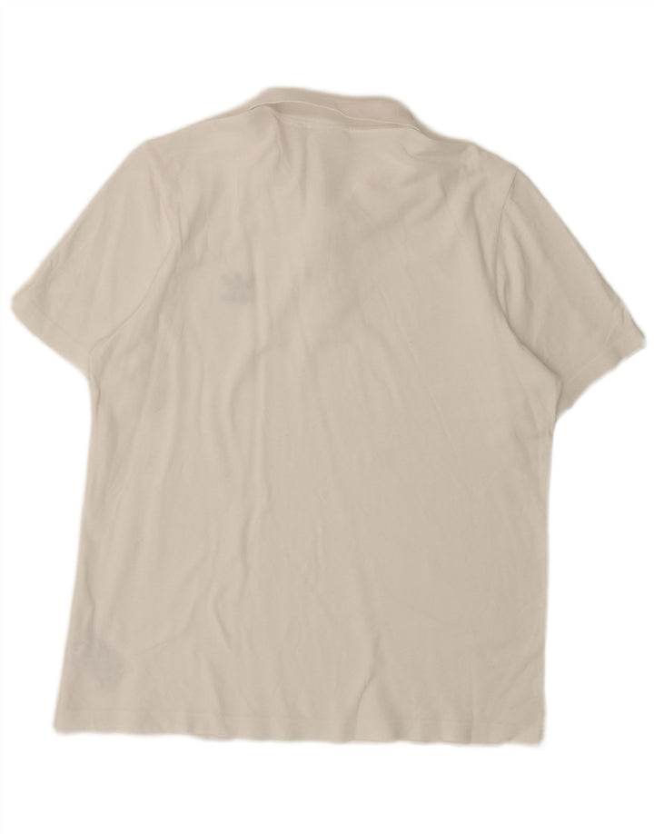 Polo ADIDAS Hombre Algodón Blanco Mediano