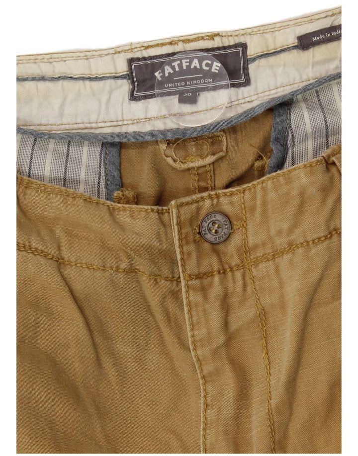 Pantalones cortos cargo para hombre Fat Face W36 Algodón beige grande