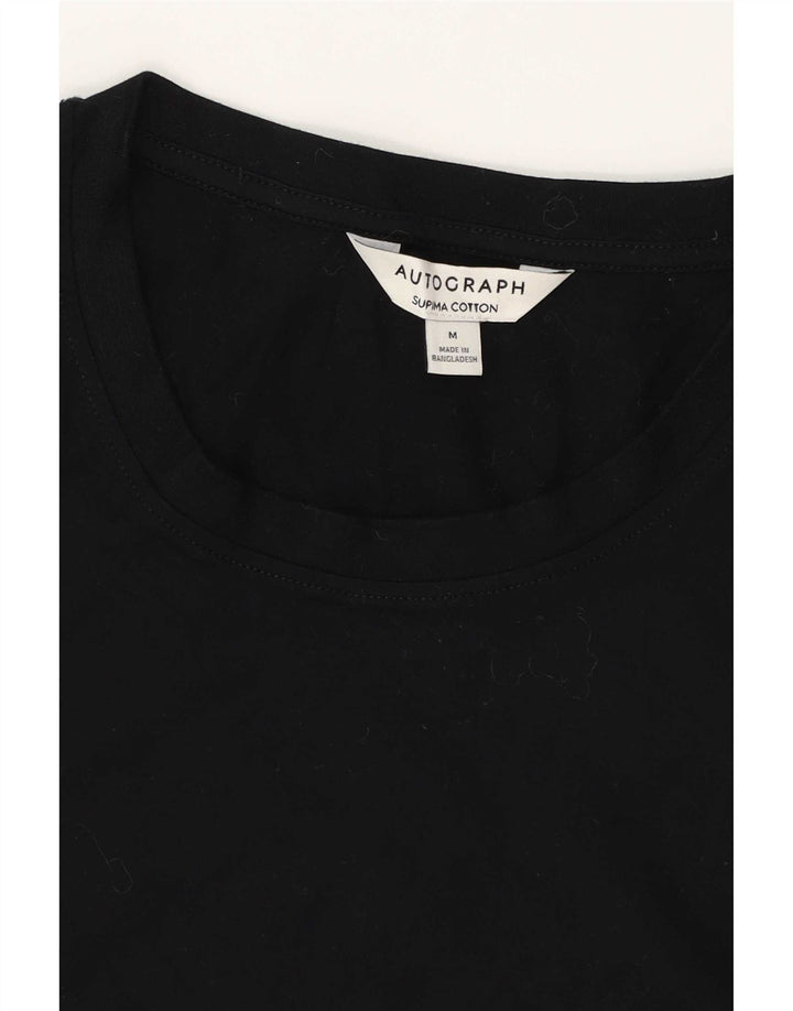 Marks & Spencer - Camiseta sin mangas para hombre, tamaño mediano, algodón negro