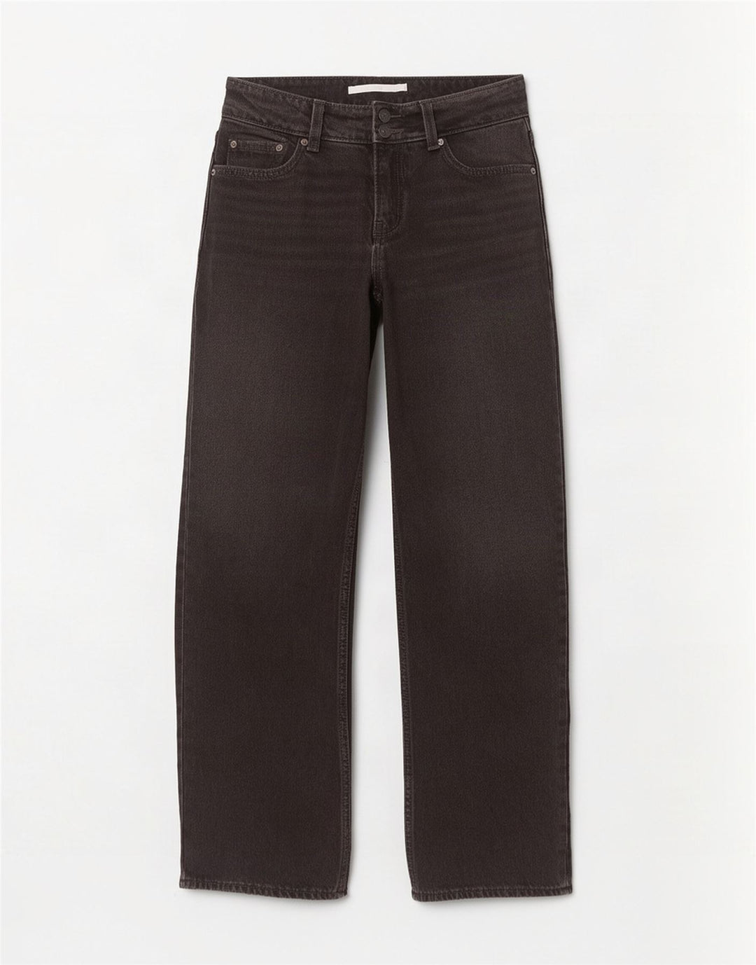 Levi's Vaqueros De Pierna Ancha Para Mujer W24 L32 Negro