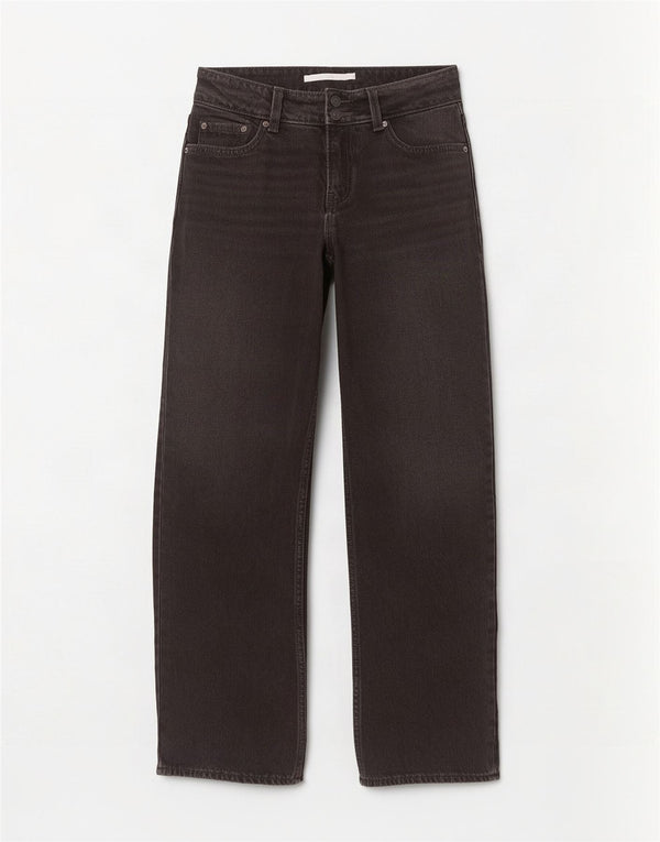Levi's Vaqueros De Pierna Ancha Para Mujer W24 L32 Negro