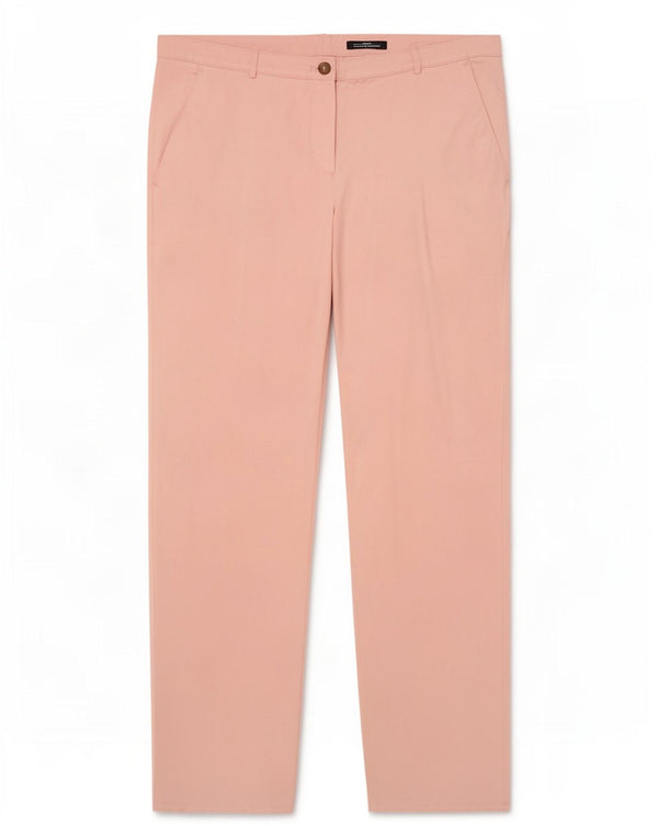 Hugo Boss Pantalones Chinos Slim para Mujer UK 12 Medium W34 L32 Algodón Rosa