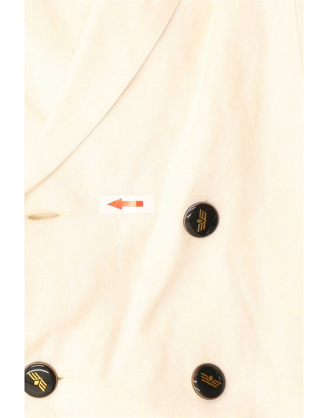 Vintage mujer chaqueta blazer de doble pecho EU 38 medio blanco apagado