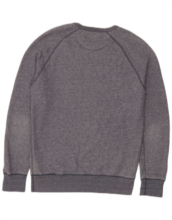 Levi's Sudadera de corte estándar para hombre, jersey pequeño de algodón moteado en azul marino