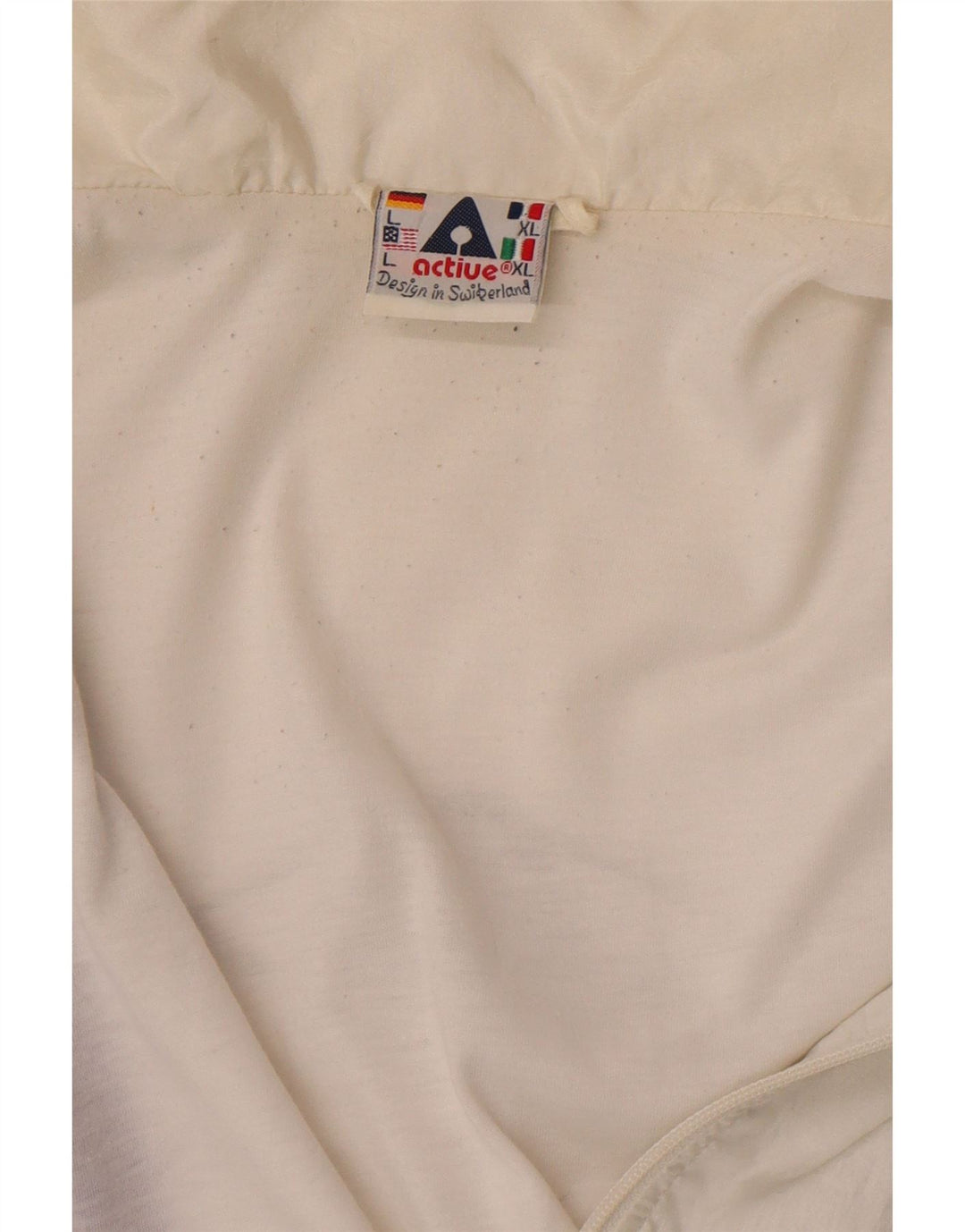 Active - Chaqueta de chándal holgada para hombre, talla grande, color blanco