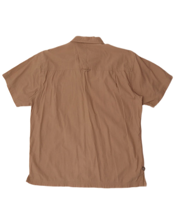 Camisa de corte regular y manga corta para hombre de Mountain Warehouse, talla grande, color beige