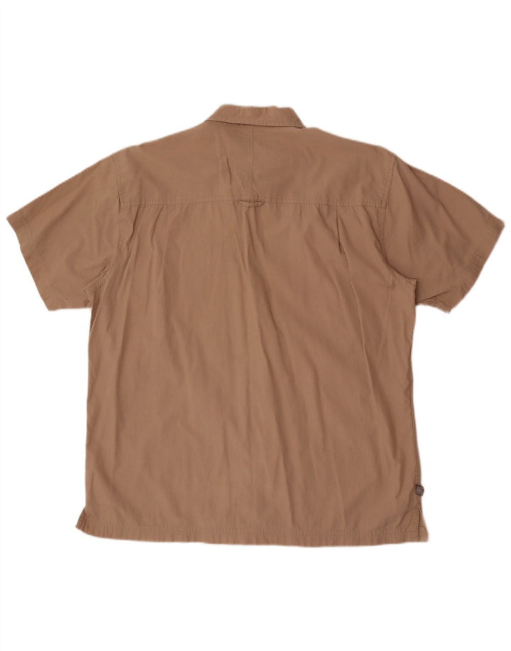 Camisa de corte regular y manga corta para hombre de Mountain Warehouse, talla grande, color beige