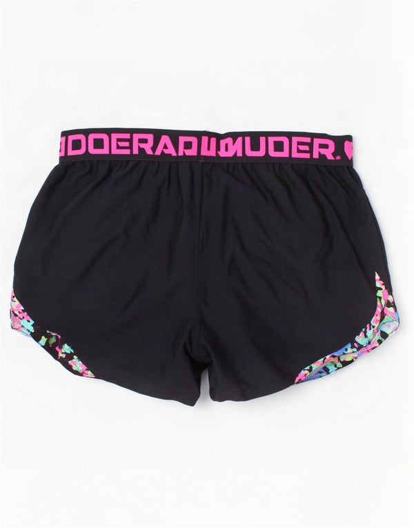 Under Armour Pantalones cortos deportivos holgados para niñas 13-14 años XL Camuflaje negro