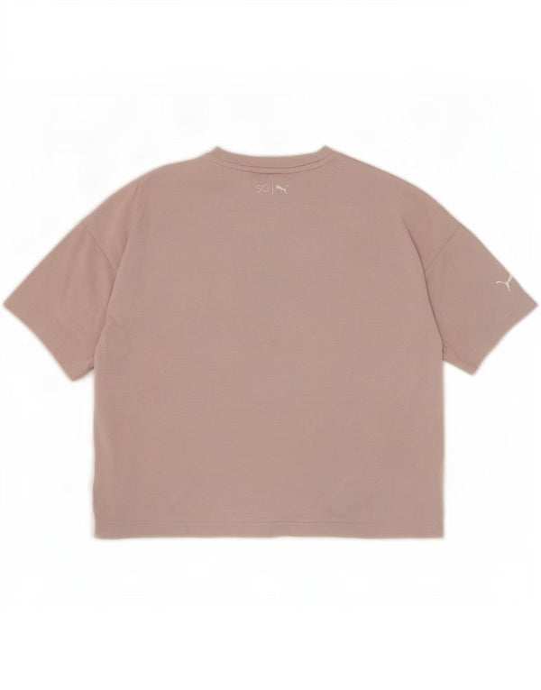 Puma Mujer Selena Camiseta Gráfica Extragrande Top UK 12 Gris Medio