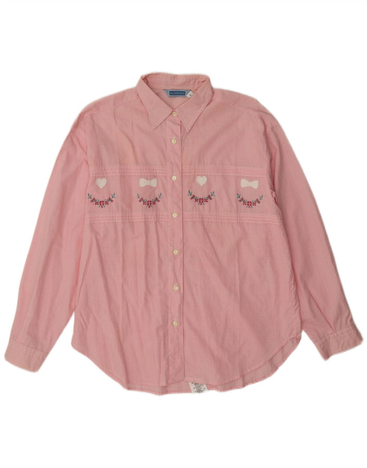 Belfe & Camisa extragrande para mujer IT 44 Medium Pink Gingham