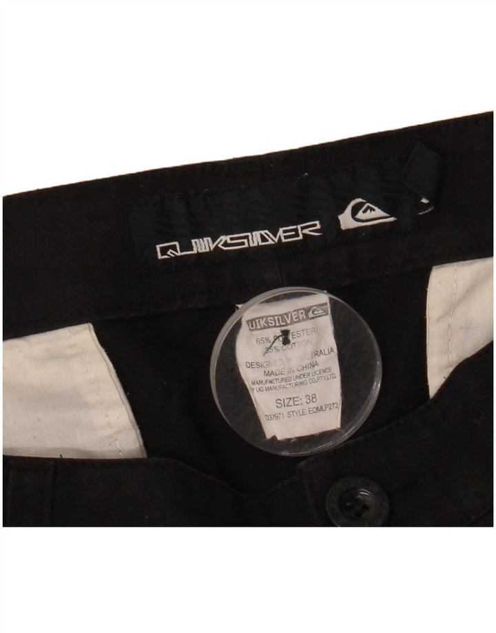 Pantalón chino recto QUIKSILVER para hombre W38 L31 Poliéster negro