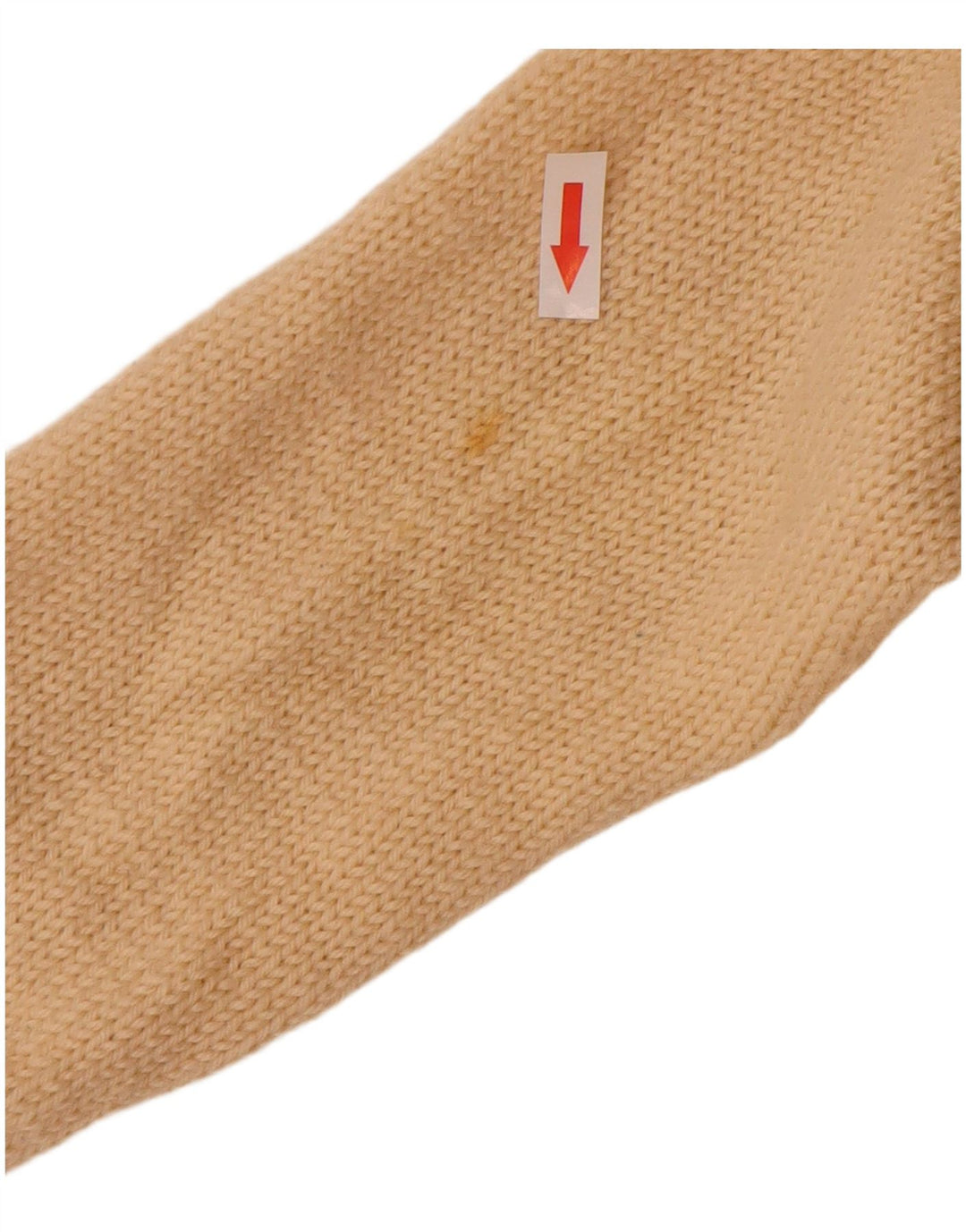 Vintage hombres V-cuello jumper suéter medio beige