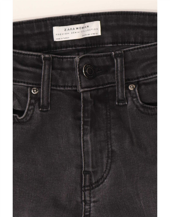 Zara Vaqueros Acampanados Mujer EU 34 2XS W24 L30 Gris