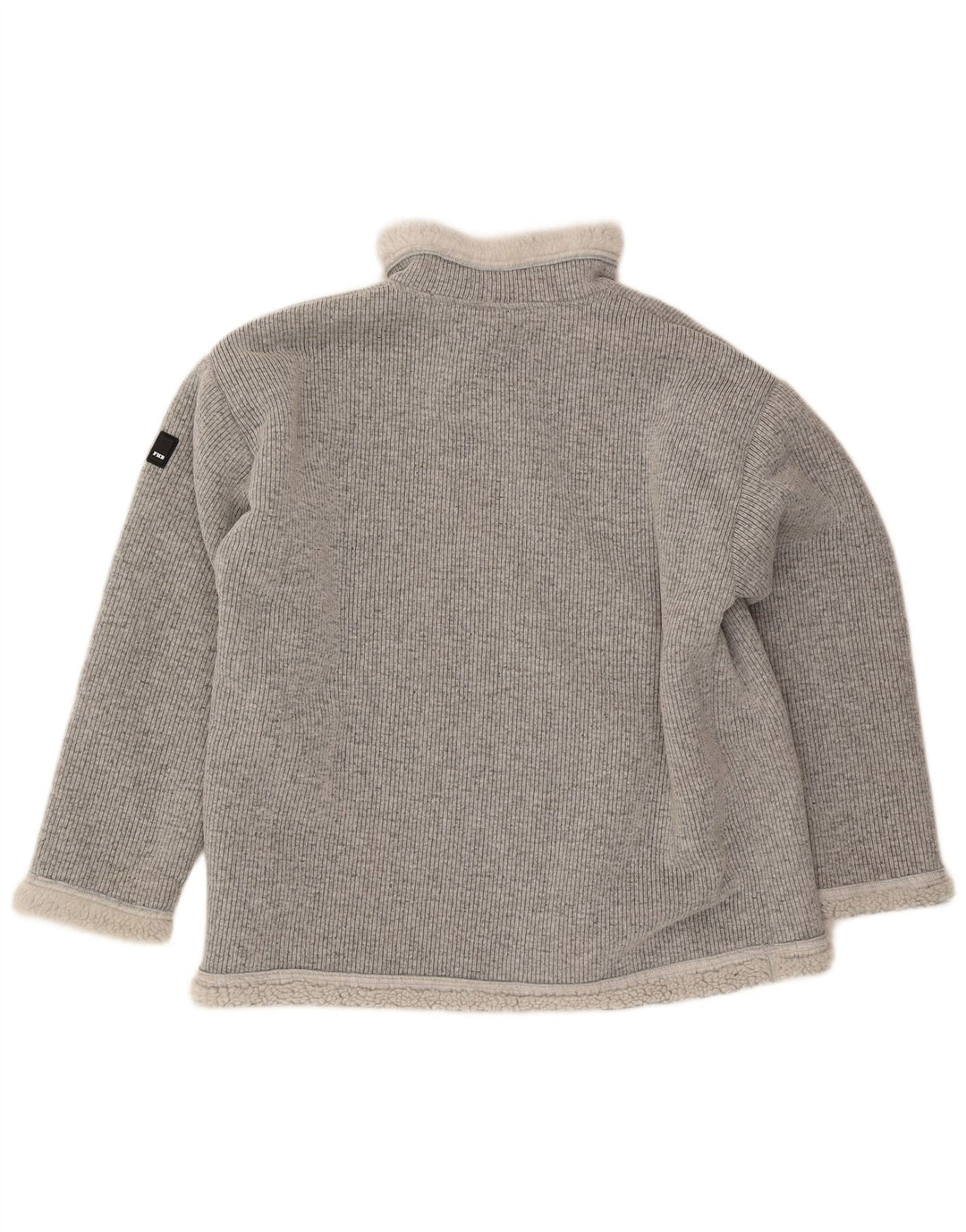 FHB Sudadera Sherpa con cuello con cremallera para hombre XL Poliéster gris