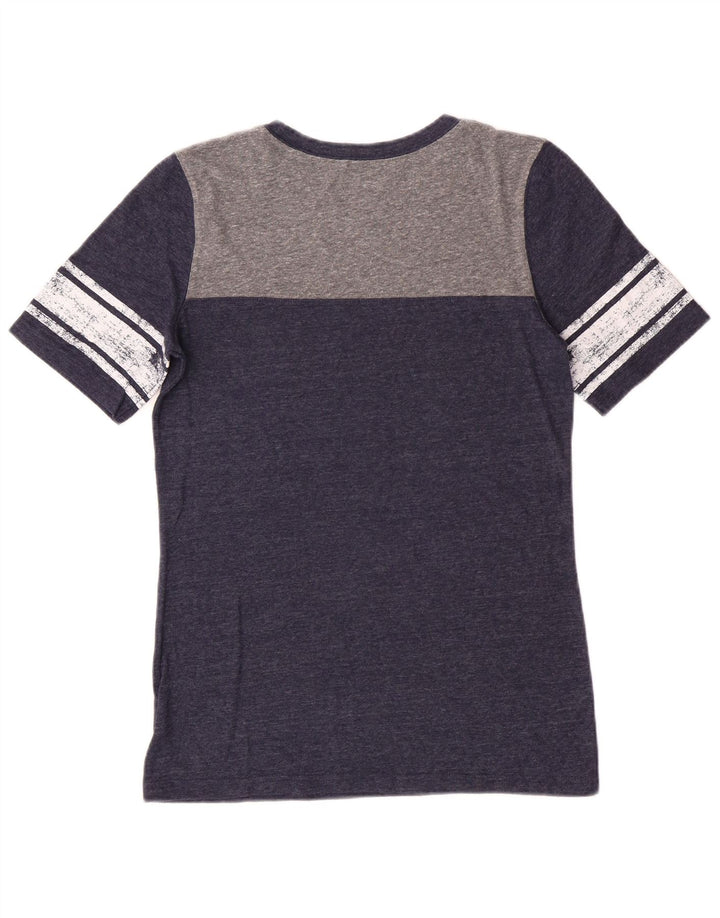 Reebok - Camiseta gráfica para mujer, talla 40, talla grande, poliéster, color azul marino