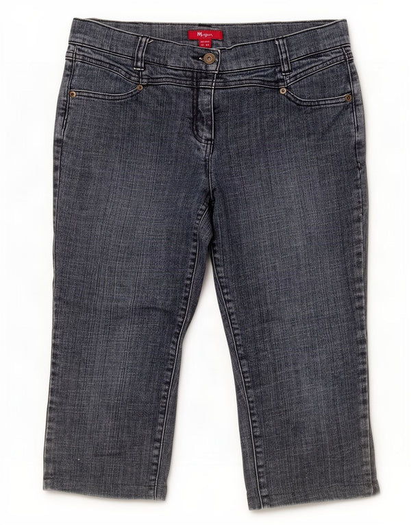Monsoon Bermudas vaqueras para mujer UK 40 Medium W30 Algodón azul