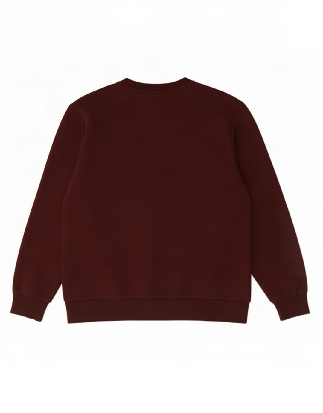 Marks & Spencer Hombre Sudadera Jumper Medium Borgoña Algodón