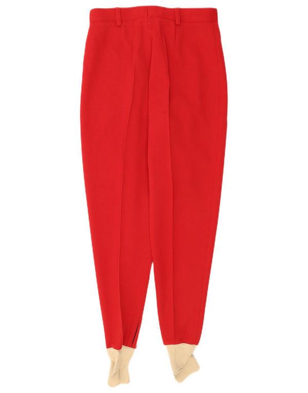 Pantalones casuales de cintura alta para mujer Holiday IT 44 Medium W26 L26 Acrílico rojo
