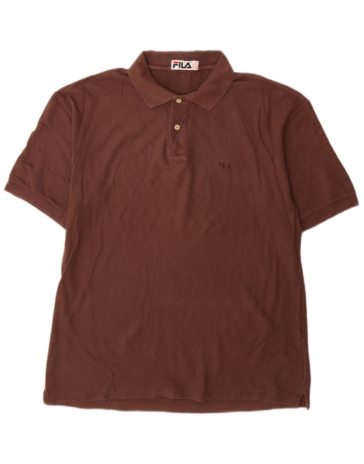 Fila Polo Hombre IT 52 Grande Algodón Marrón